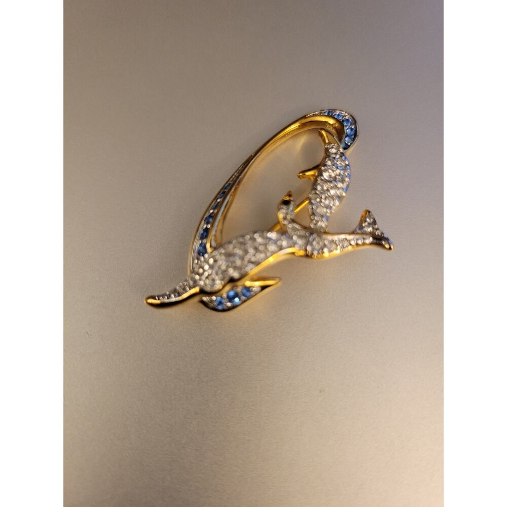 Dolphin Cubic Zirconia Pin